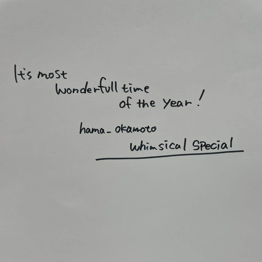 ハマ・オカモトさんのインスタグラム写真 - (ハマ・オカモトInstagram)「It's a present from me!」12月24日 14時00分 - hama_okamoto