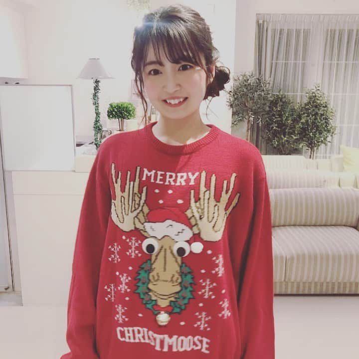 惣田紗莉渚のインスタグラム：「楽しいクリスマスを〜🔔 #メリクリ #merrychristmas  #merrychristmoose  #りんりんりん #ジングルベル」