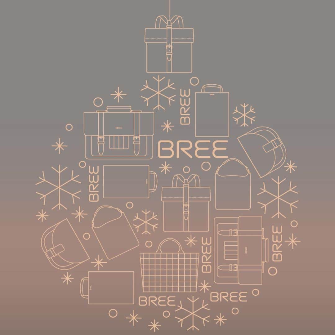 ブリーのインスタグラム：「Merry, merry christmas, we wish you and your loved ones happy holidays!   Enjoy the days with your closest loved ones, good food, giving and receiving gifts, but especially appreciating the most important thing this year: being together!  . . .  #merrychristmas #breesince1970 #madetomakeadifference #handbags #leatherbags #purequality #purefashion #sustainablefashion」