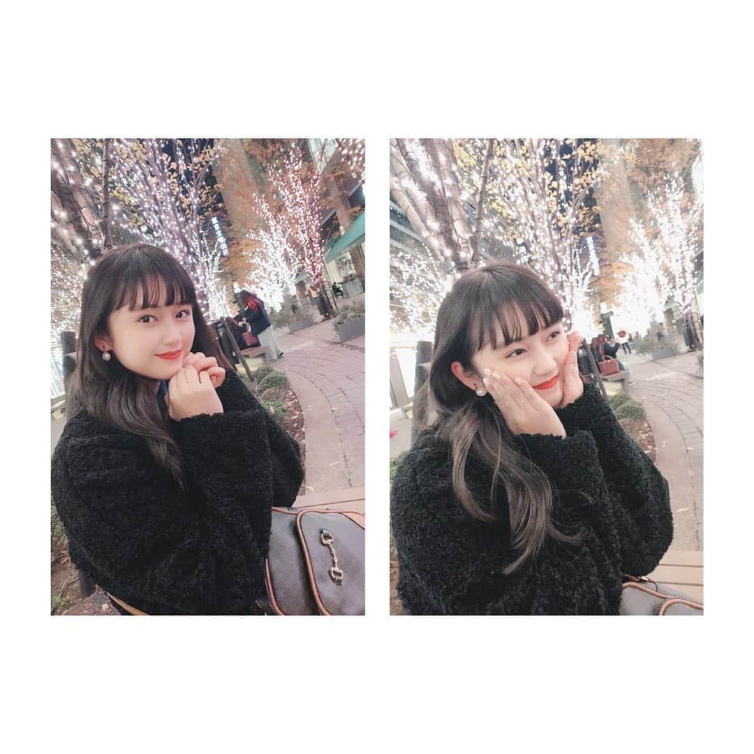 桜井美里のインスタグラム：「・﻿ ﻿ ﻿ ﻿ ﻿ イルミネーション見てきたよ ❤︎‬﻿ ﻿ ﻿ 街がキラキラ輝いていてすごく綺麗だったな☺️‬﻿ ﻿ ﻿ ﻿ ﻿ #xmaseve #クリスマスイブ ﻿ #イルミネーション #🎄」