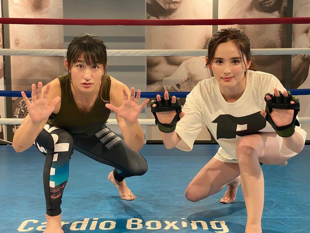 杉山しずかのインスタグラム：「with @kurumikahn  RIZIN Ambassador  #kickboxing  #mma #RIZIN #rizin26  #くるみ　さん ありがとうございました」