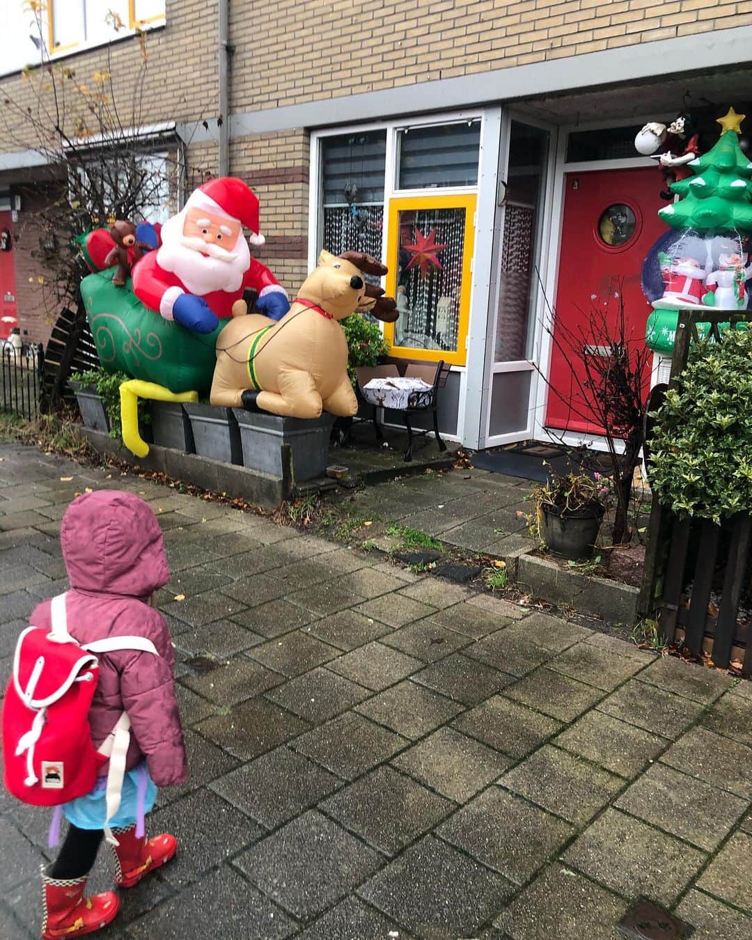 ヤナ・スクラのインスタグラム：「Fijne kerst enzo van ons uit Chin..Amsterdam Noord」