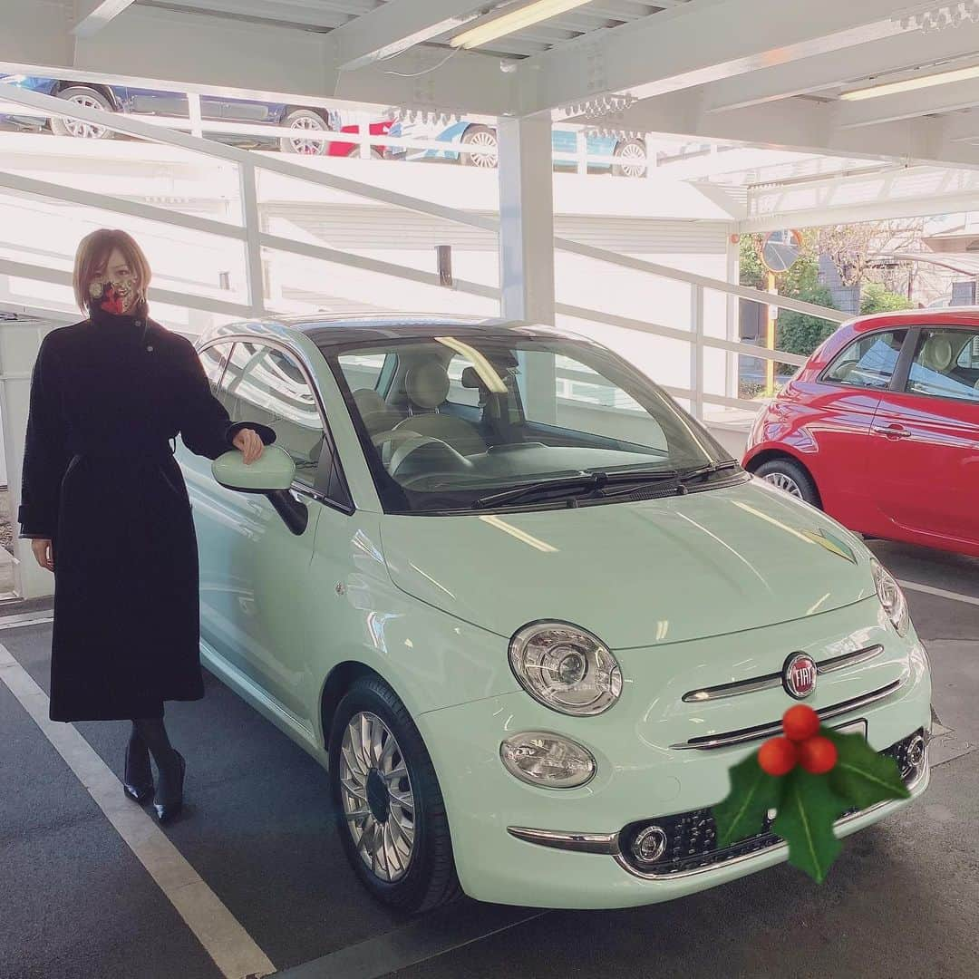 関口愛美さんのインスタグラム写真 - (関口愛美Instagram)「💚💚💚  #myfirstfiat #fiat #fiat500 #フィアット #チンクエチェント #ミントグリーン #定期点検 #フィアット池袋 #mycar #carinstagram」12月24日 21時08分 - sekiguchiaimi