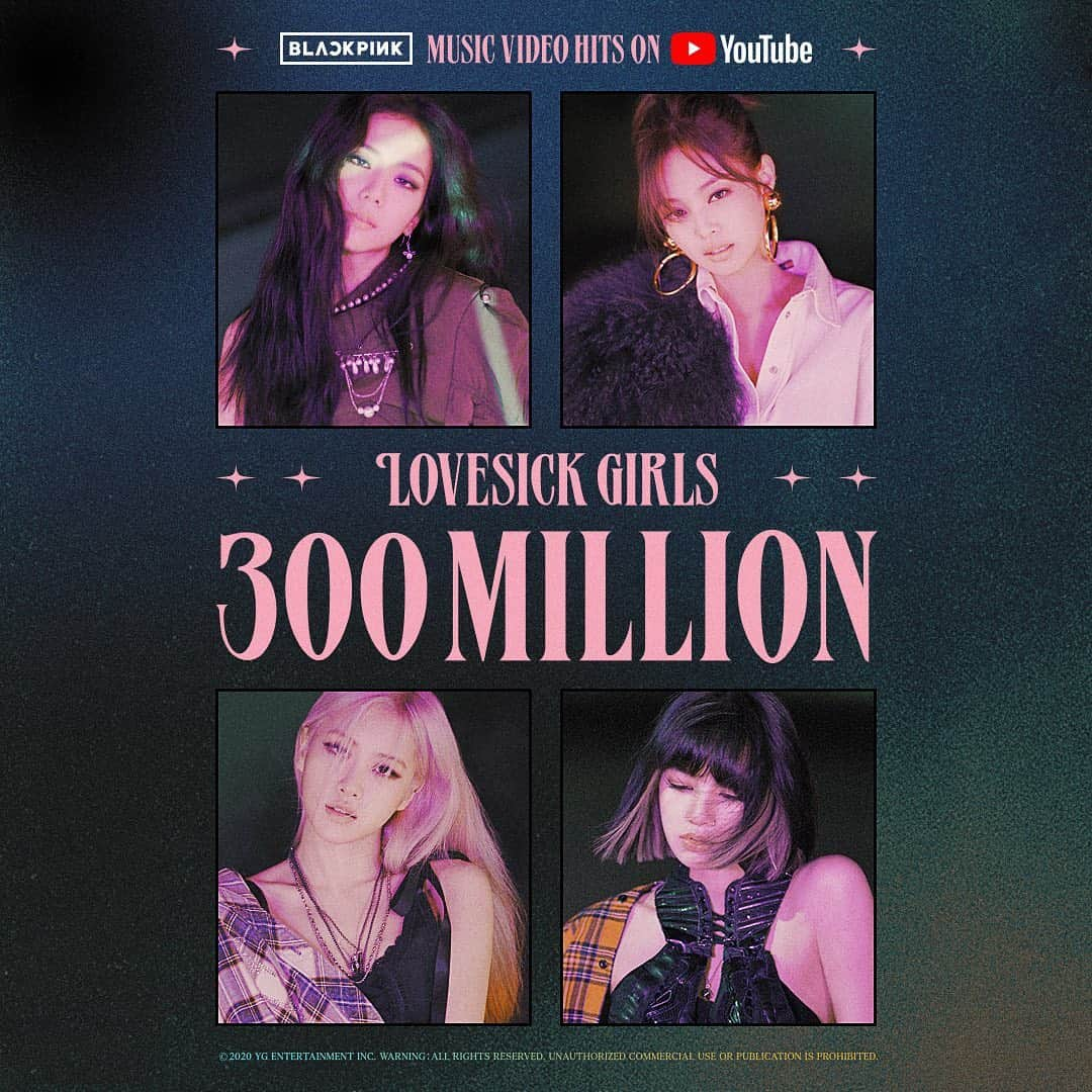 BLACKPINKさんのインスタグラム写真 - (BLACKPINKInstagram)「#BLACKPINK #블랙핑크 #LovesickGirls #MV #300MILLION #YOUTUBE #YG」12月24日 21時19分 - blackpinkofficial