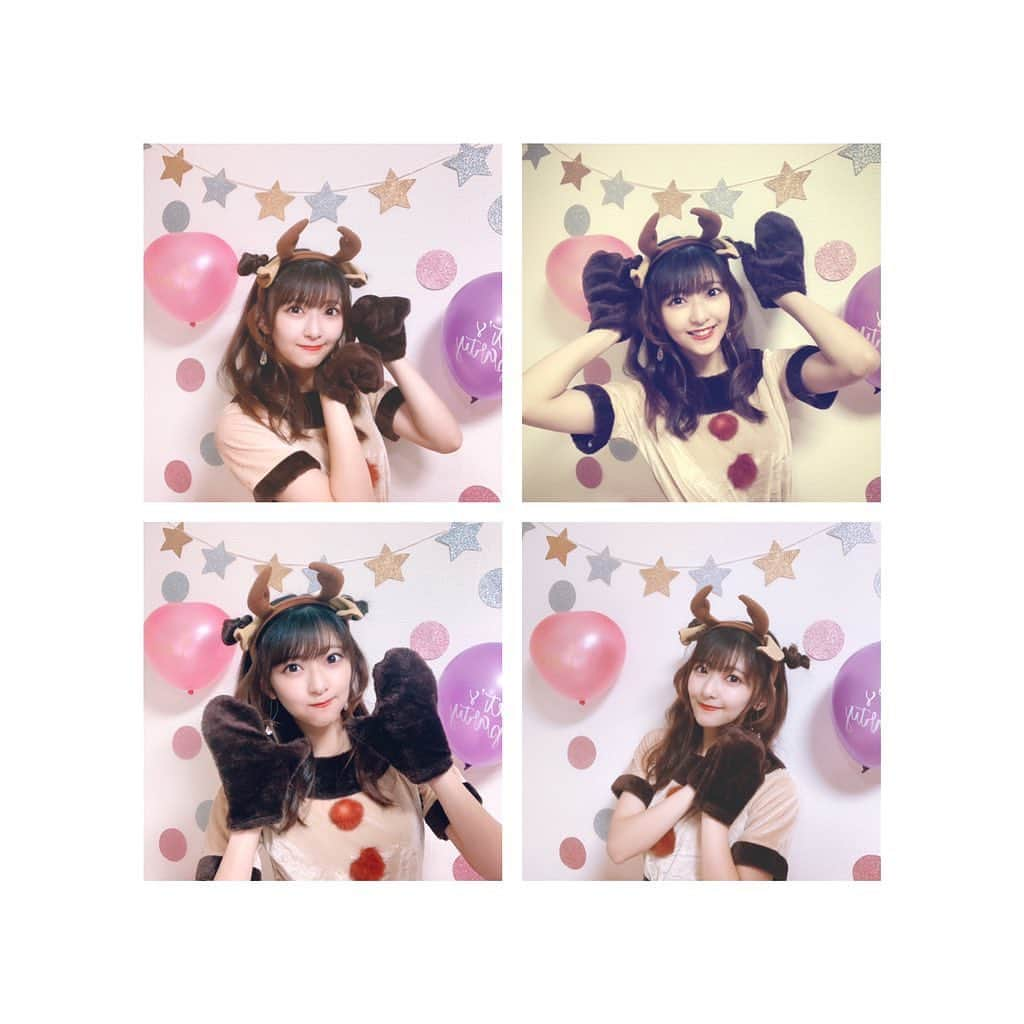 内藤もゆのさんのインスタグラム写真 - (内藤もゆのInstagram)「🎄🦌•*¨*•.💖﻿ ﻿ ﻿ #HAPPYMERRYCHRISTMAS﻿ #素晴らしくXmas感なくておびえてます﻿ #今夜サンタさんは来るのでしょうか﻿ #まだ信じてますきっと来るって 🎅🏻﻿ ﻿ #ところでもゆのトナカイどうです ？﻿ #ソリの運転は荒いですか何か﻿ #急ブレーキや急カーブが特技です﻿ #ご乗車される方はいいねしてね﻿ #いやご乗車されない方もして！」12月24日 21時48分 - moyuno54naito