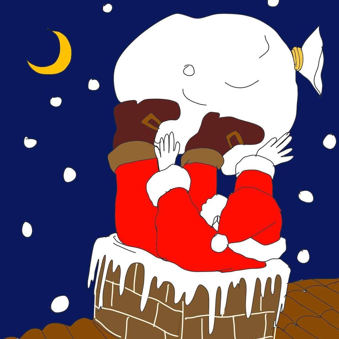 田中シェンさんのインスタグラム写真 - (田中シェンInstagram)「Merry Christmas eve🎄 Wish everyone a joy and laughter🛸🌏🙏🧡  今夜はどんな夢を見れるかな  おやすみなさい🌙💤  素敵なクリスマスイブを‼️  #shentastic  #illustration」12月24日 22時11分 - shen_tanaka