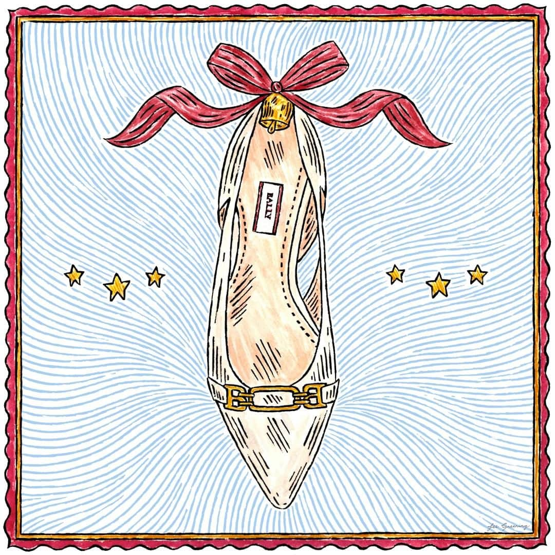 バリーさんのインスタグラム写真 - (バリーInstagram)「Starry eyed for the Elsa flats? We are, thanks to artist @feegreening and her festive tribute. #BallyCreators #HomeForTheHolidays」12月24日 23時00分 - bally