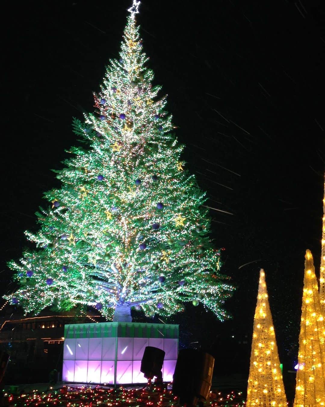 小林佳果のインスタグラム：「メリークリスマス🎄  今年は少し寂しいクリスマスですが、 心はできるだけあたたかくいたい。  今だからこそできる楽しみ方で、 それぞれの素敵なイブを。  またいつか、 こんなクリスマスを過ごせる日が、 来ますように。  #函館クリスマスファンタジー  #もみの木 #SL函館クリスマスファンタジー号 #ラストラン #C11 #DE10」