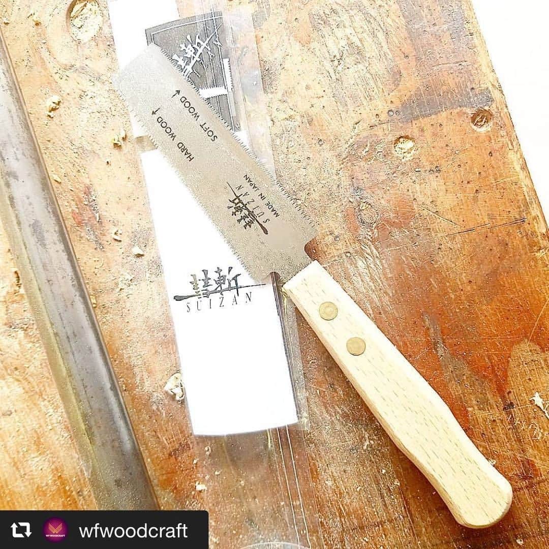 のインスタグラム：「Thank you for introducing our saw! We are happy to have fans who love our products💖﻿ ﻿ #repost📸 @wfwoodcraft﻿ Highly recommend this @suizan_japan flushcut saw *Not a paid promotion just a fan!﻿ ﻿ #suizansaw ﻿ #flushcutsaw﻿ ﻿ #suizan #suizanjapan #japanesesaw #japanesesaws #japanesetool #japanesetools #craftsman #craftsmanship #handsaw #pullsaw #ryoba #flushcut #woodwork #woodworker #woodworkers #woodworking #woodworkingtools #diy #diyideas #japanesestyle #japanlife」