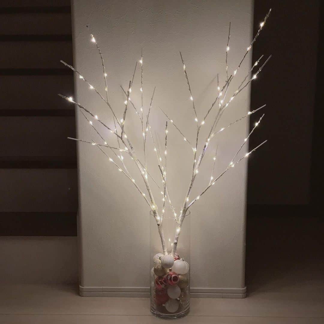 ryuu79hinaさんのインスタグラム写真 - (ryuu79hinaInstagram)「Merry Christmas…⭐ ・ ・ 白樺調のブランチツリー🎄 枝タイプだから出すのも片付けるのも簡単！ 何より嬉しいのは…電池式だから電源を気にせず様々な所に飾れるところ💯✨ ・ ・ 花瓶にシンプルに。 オーナメントを花瓶の中に入れてみたよ! ・ ・ オーナメントを飾るバージョーンも🎄 ・ ・ 朝起きてベットでひなちゃんとの会話 サンタさん来たかなぁ〜って聞くと １回目が覚めた時に足音してココア飲んでる音したって言ってるのが可愛すぎた🥰 ・ ・ iPhone12Promaxにしてから写真のナイト機能が凄い! 加工なしで真っ暗の中でこの明るさだよ…凄くない!! ・ ・ 皆さま素敵なchristmasを〜🍾🎂🎄🎅🏻 ・ ・ ━━━━━━━━━━━━━━━ #デポス#楽天#ブランチツリー#ツリー#クリスマス#クリスマスツリー#白樺ツリー#枝ツリー#メリークリスマス#12月25日#オーナメント#シンプル#シンプルな暮らし#マイホーム#記録#ロカリ#置き画#おきがくらぶ#置き画くら部 #置き画倶楽部#MerryChristmas#instagood#iphone12promax」12月25日 10時02分 - ryuu79hina