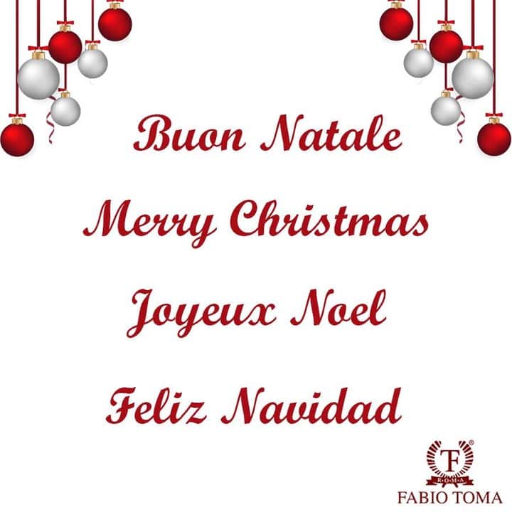 ファビオトーマのインスタグラム：「Buon Natale a tutti voi   il team FABIO TOMA  #merrychristmas #buonnatale e #feliznavidad #joyeuxnoel #hyvääjoulua #рождеством #fröhlicheweihnachten  #fabiotoma #nataleconituoi #buonefeste」