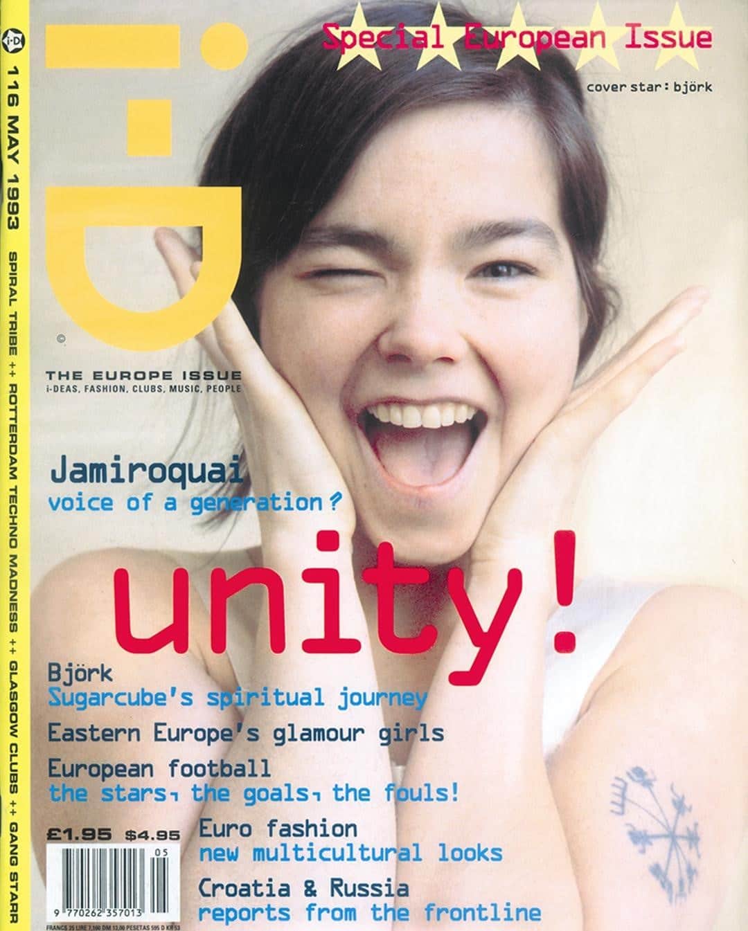 i-Dさんのインスタグラム写真 - (i-DInstagram)「Deal or no deal, we're still European. 💙💛⁣⁠ ⁣⁠ [The Europe Issue, No 161. March 1993]⁣⁠ ⁣⁠ .⁣⁠ .⁣⁠ .⁣⁠ Photography @matthewrlewisportraits⁣⁠ Make up @patmcgrathreal⁣⁠ Model @bjork⁣⁠ #FuckBoris #FuckBrexit #Unity」12月25日 2時02分 - i_d