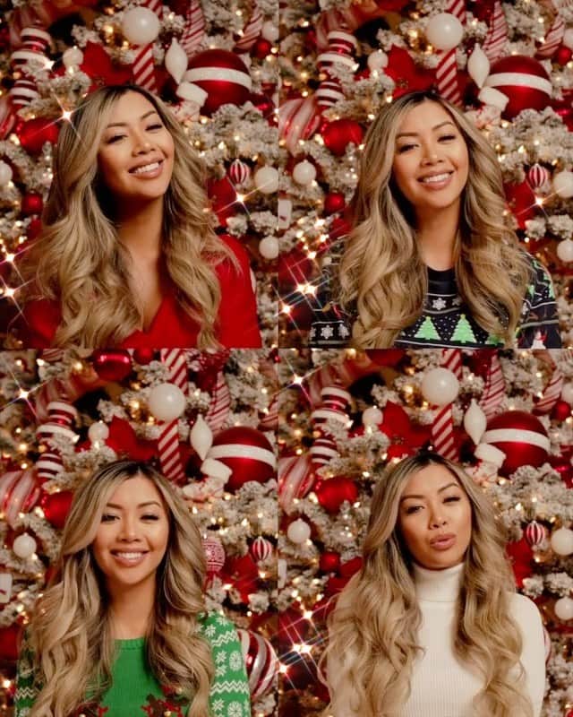リアン Vのインスタグラム：「Merry Christmas Eve Everyone! 🎄Sending love to you and your family this Holiday Season! 🎁」
