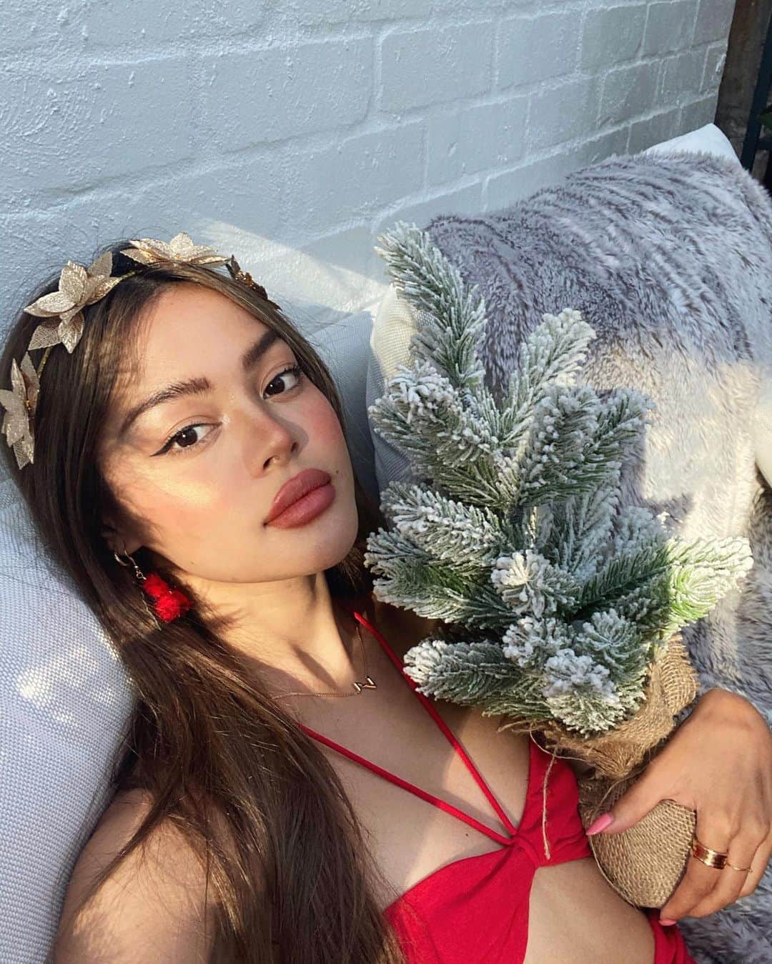 リリーマイマックのインスタグラム：「🎄🎅🏼 merry Christmas from Australia. I hope everyone is able to spend time with their loved ones whether it’s indoors or on FaceTime. Christmas brings out the spirit of family & even in this difficult time i hope you know it is still possible to celebrate 😤 stay safe everyone & be grateful 🙏🏼 I hope you guys are doing something special today ☺️」