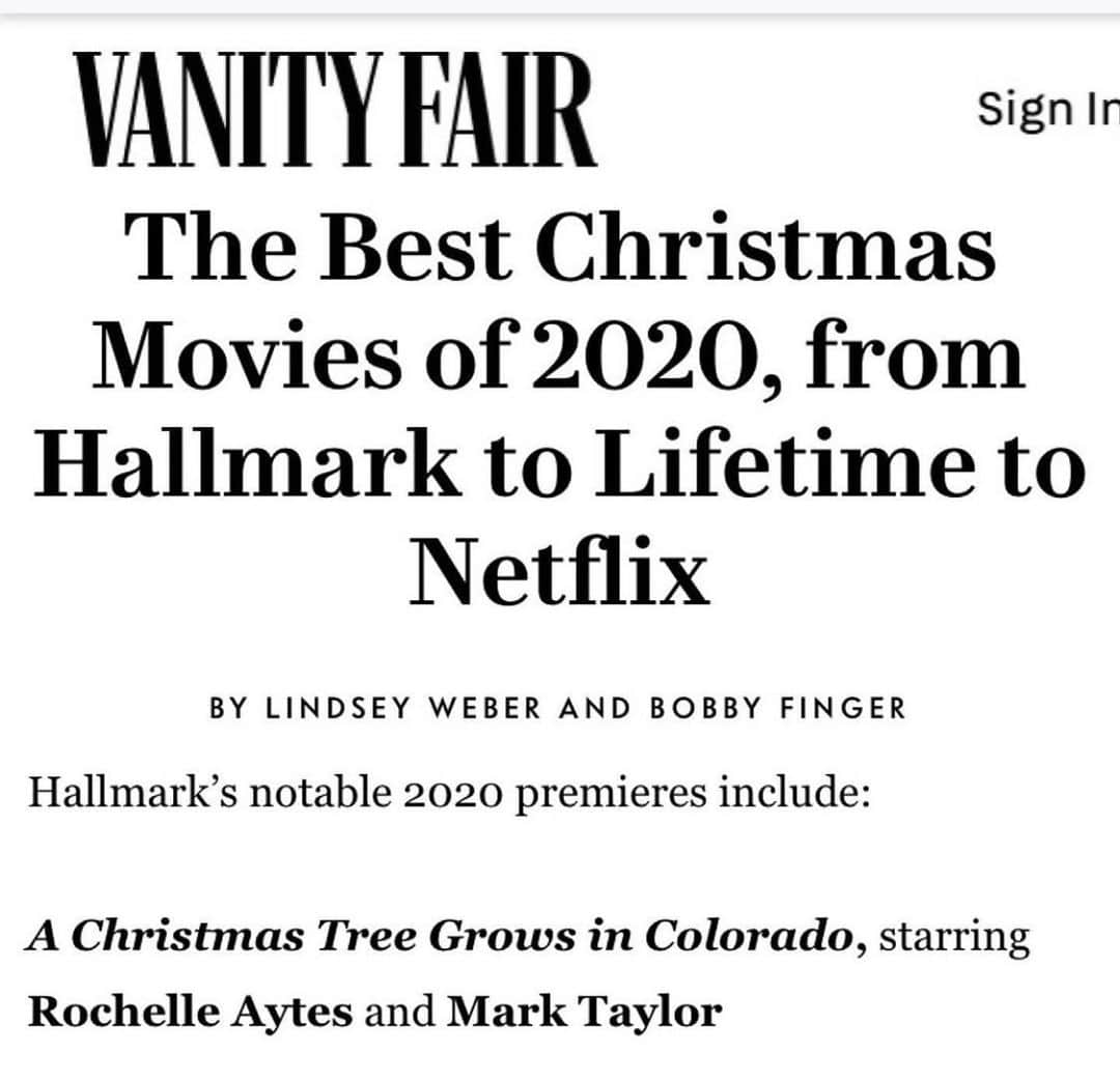 ロッチェル・エイツのインスタグラム：「This is awesome! Thank you @vanityfair! Wishing everyone a Safe and Merry Christmas! 🎁🎄 😘🙏🏽」
