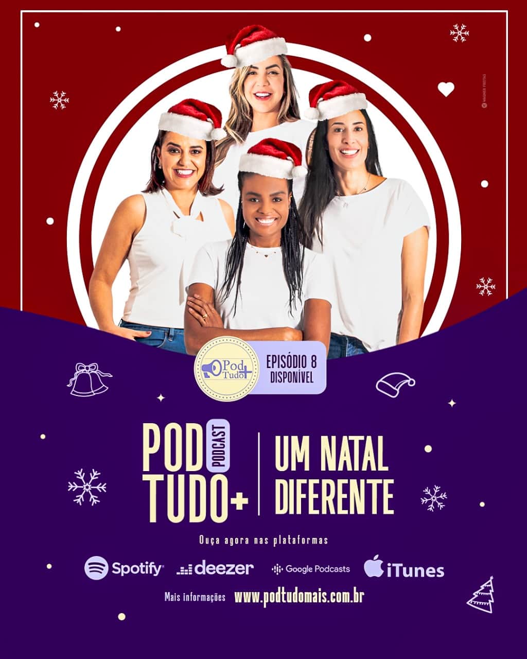 シェイラ・カストロのインスタグラム：「Um Natal 🎄diferente, aqui em casa sem aglomerar. ⠀ Lógico que queríamos todos estar juntinhos. Ainda mais nessa data que sempre que foi possível veio família de tudo quanto é lado do Brasil e do mundo pra BH. ⠀ O que desejo 😍 pra vcs é amor, carinho, esperança e lógico que muitos “abraços”, mesmo que apenas online. ⠀ Sintam-se abraçados por mim, um abraço cheio de amor e esperança! ⠀ E amanhã, dia 25 às ⏰10h00 sai nosso episódio do #podtudomais de Natal, de família e de amor!! E quero saber se você vai abrir esse presente de natal amanhã junto comigo?!? ⠀ Beijo no coração de vcs e Feliz Natal!!! ⠀ ⠀」