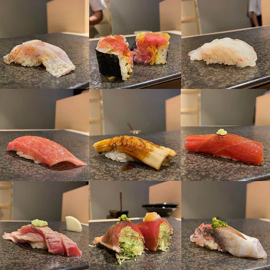 RIAのインスタグラム：「. 🍣 . #東京 #東京グルメ #銀座 #銀座グルメ #sushi #食べログ #instafood  #鮨 #すし #すし縁 #ごはん #ごはん記録」