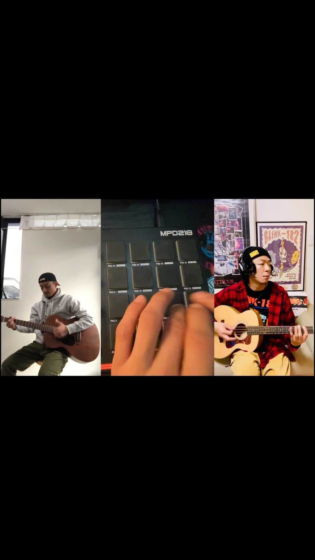 TOTALFATのインスタグラム：「Merry Xmas🎄  #TOTALFAT #blink182  #boxingday  #homesession #音楽を止めないTF #merrychristmas  #メリクリ #クリスマス  @totalfat.shun  @jose.totalfat  @buntatf」
