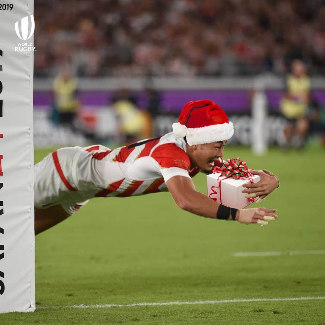 ラグビーワールドカップさんのインスタグラム写真 - (ラグビーワールドカップInstagram)「#RWC2019 日本対スコットランド戦が12月25日に行われたとしたら。。🎅🎁   世界中の皆さん、素晴らしいホリデーシーズンをお過ごしください！✨☃️   #RWC #Rugby #HappyHolidays」12月25日 19時21分 - rugbyworldcupjp