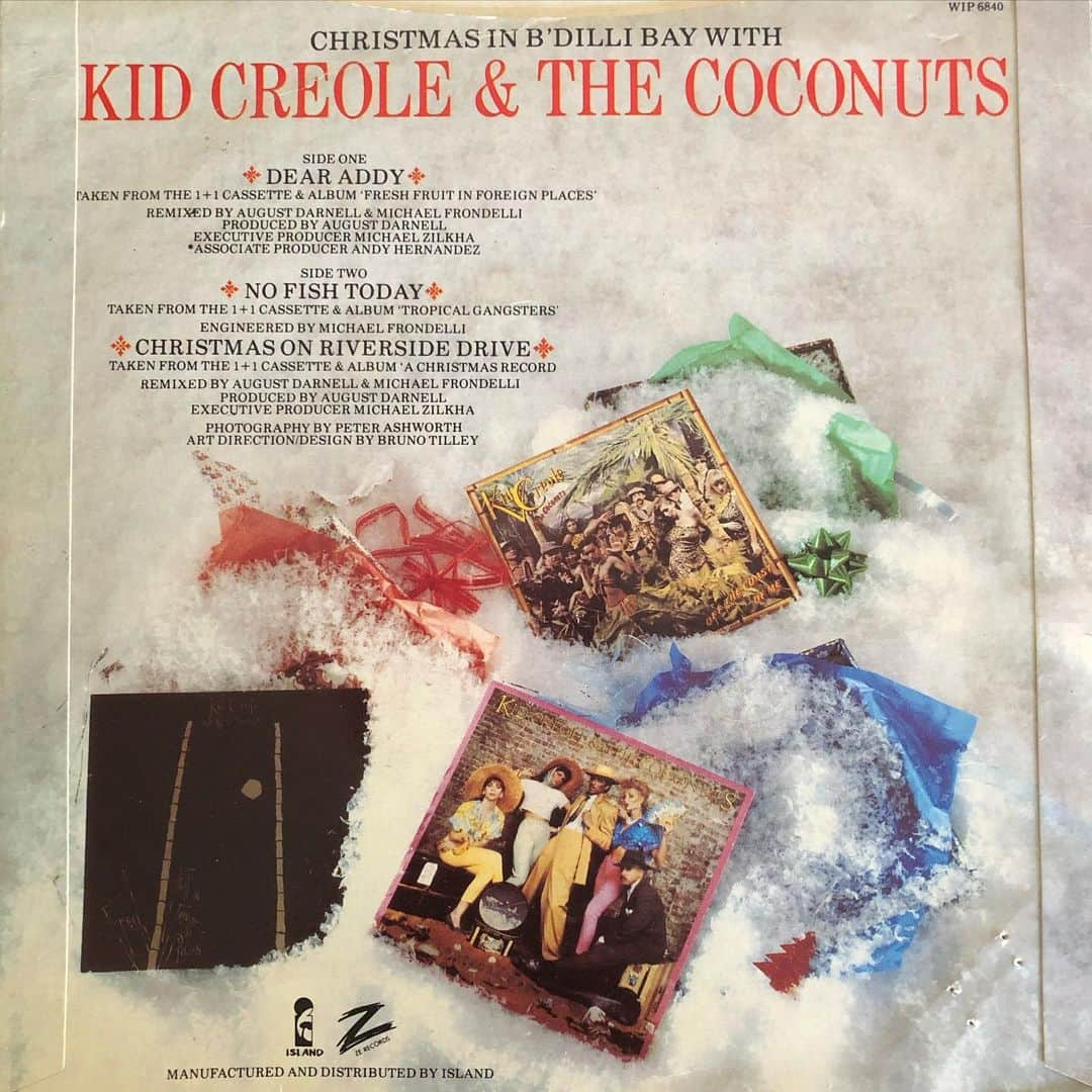 MUROさんのインスタグラム写真 - (MUROInstagram)「#45friday🍩 🎅 #1982 #zerecords  #islandrecords  #kidcreoleandthecoconuts  #christmasonreverdrive #nofishtoday」12月25日 11時07分 - dj_muro