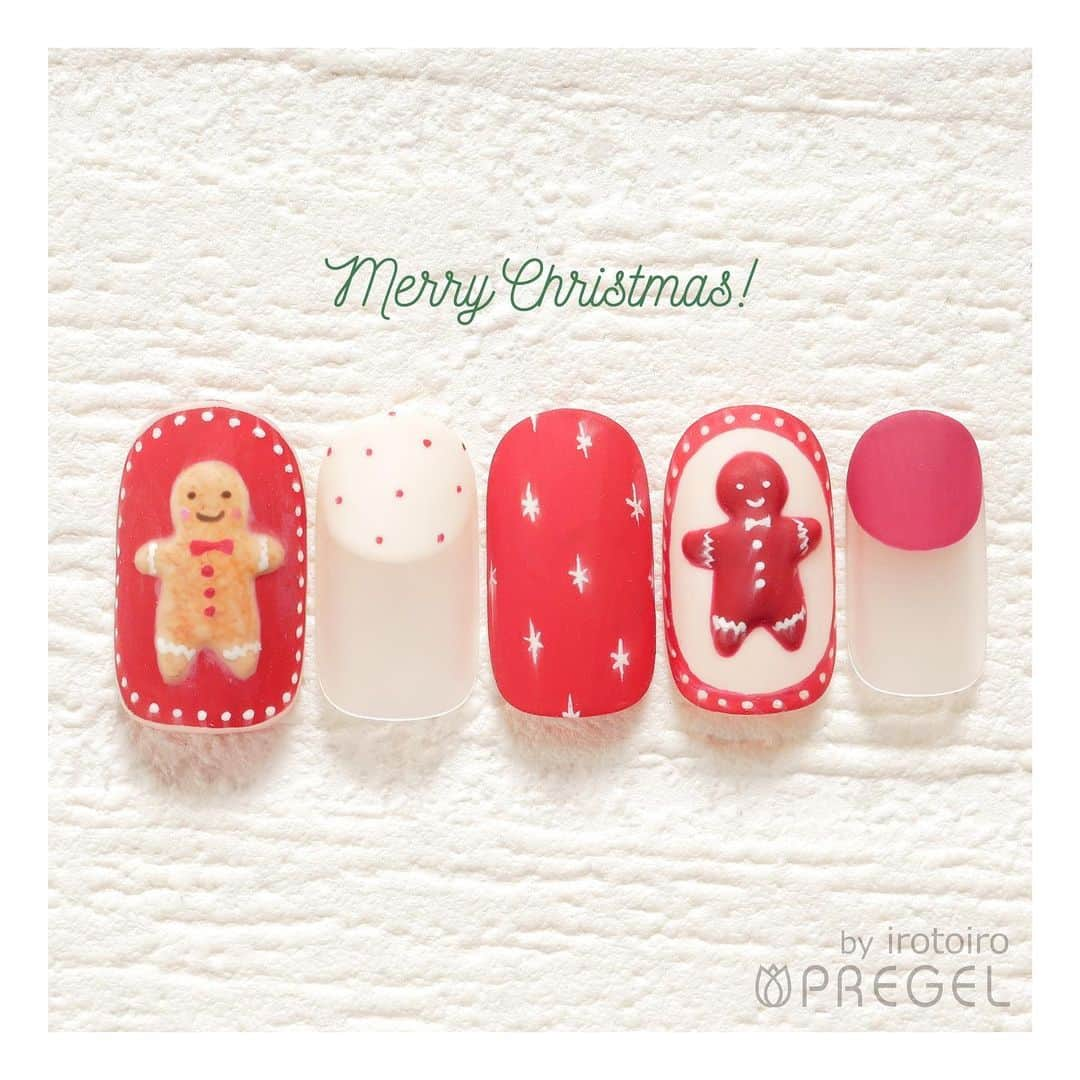 PREGELさんのインスタグラム写真 - (PREGELInstagram)「🎄⛄Merry Christmas🎅🎁 @irotoiro.nail さんの#デザインネイル をご紹介！  【使用カラー】 ① L05 ライナーホワイト 110 白 L10 ライナービターチョコ NL18 ライナー赤 neo B29 琥珀のプロローグ M031 マザーズレッド 3Dパウダー  商品のご購入はwebショップ&店舗へ✨ ▽webショップ プリモール @nail_premall ジョイアート @joyartofficial プリクシー @prexyofficial  ▽キャンディポケット店舗 心斎橋店 @candypocket.shinsaibashi  梅田店 @candypocket_umeda 神戸三宮店 @candypocket_kobe 五反田店 @candypocketgotanda 園田店 @candypocket.sonoda 町田店 @candypocket_machida 柏店 @candypocket_kashiwa  #プリアンファ #プリジェル #プリジェルミューズ #きまぐれキャット #ベティジェル #ジェルネイル #ネイル #トレンドネイル #インスタネイル #デザインネイル #モテネイル #大人可愛いネイル #マットネイル #手描きネイル #北欧ネイル #ショートネイル #くすみネイル #クリスマスネイル #xmasnail」12月25日 11時21分 - pregelofficial