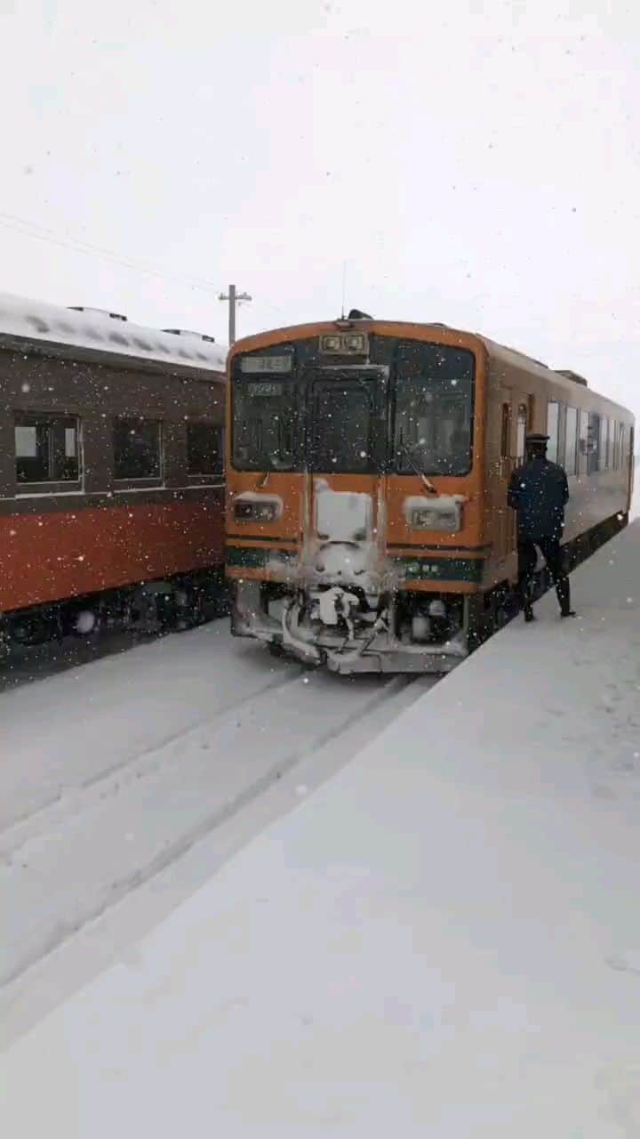 masayaのインスタグラム：「Tsugaru Railways 冬の津軽 2018 Aomori Prefecture」