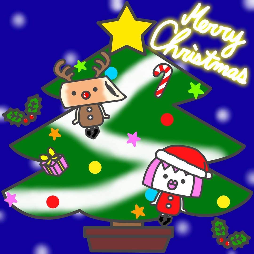 松下千紘のインスタグラム：「✨🎄Merry Christmas❄️️💓  #かまぼこまあや #イラスト #いらすとぐらむ #いらすと #らくがき #落書き  #クリスマス #クリスマスツリー」