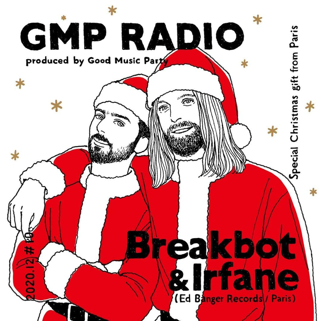 Tropical Discoのインスタグラム：「『GMP Radio Tokyo #10 -Special Xmas Mix- by @breakbot & @irfane / 2020.12』 .  Listen and enjoy the set from the link in bio .  Art Work by @ayumi_yamamoto1130  .  #goodmusicparty #gmpradio #gmp」