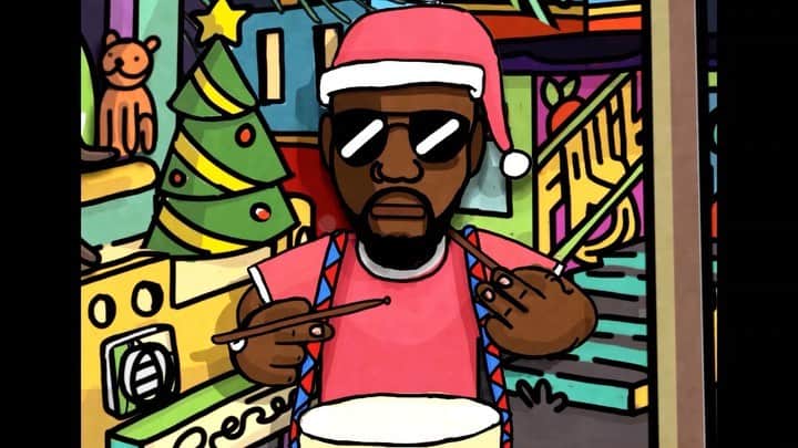 ワイクリフ・ジョンのインスタグラム：「This is what Christmas in the projects  used to sound like」