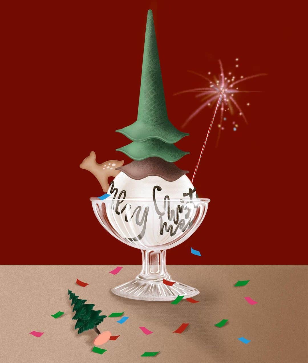 晴日のインスタグラム：「Happy Holidays!🎄」