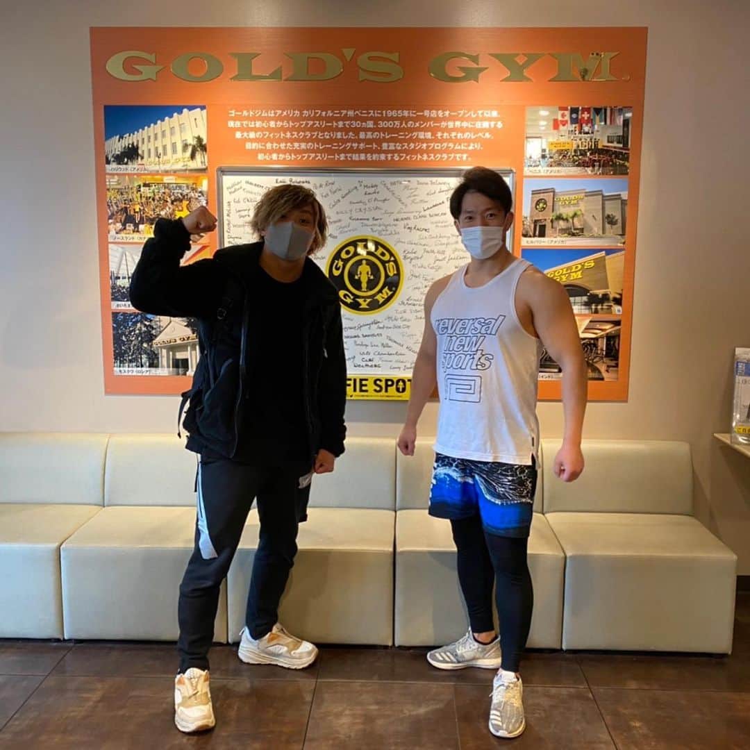 原田大輔のインスタグラム：「@msok_j とトレーニング  いい刺激を貰いました！  今年最後の試合、杉浦軍興行に向けていい仕上がりになってきました。  #noah_ghc」