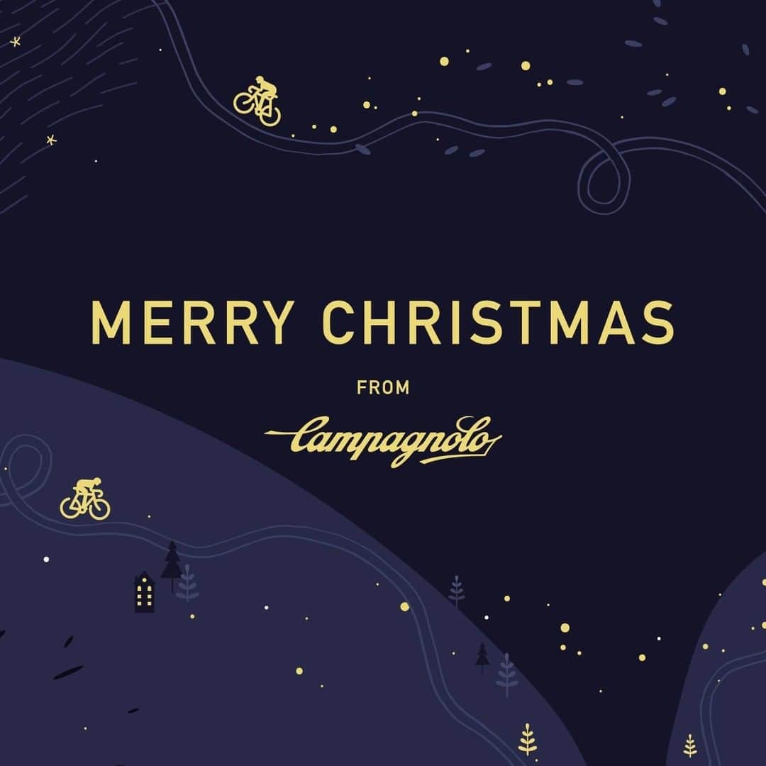 カンパニョーロさんのインスタグラム写真 - (カンパニョーロInstagram)「Wishing you a safe and cycling filled festive season. Merry Christmas and a Happy New Year from all of us at Campagnolo.」12月25日 17時47分 - campagnolosrl