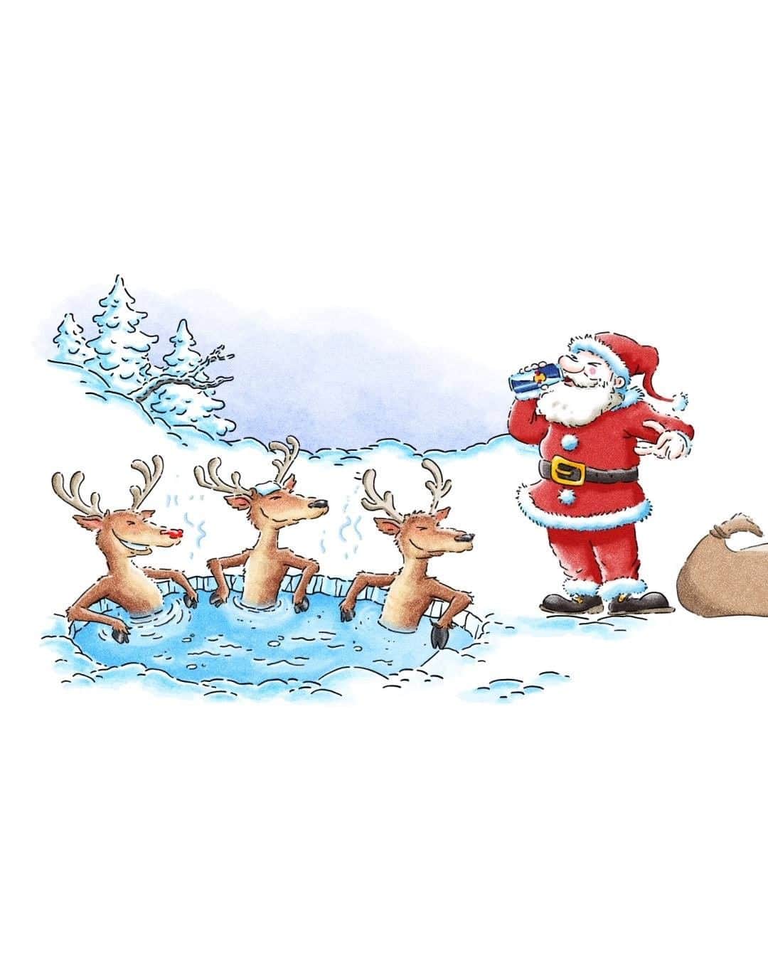 レッドブルのインスタグラム：「Merry Christmas.」
