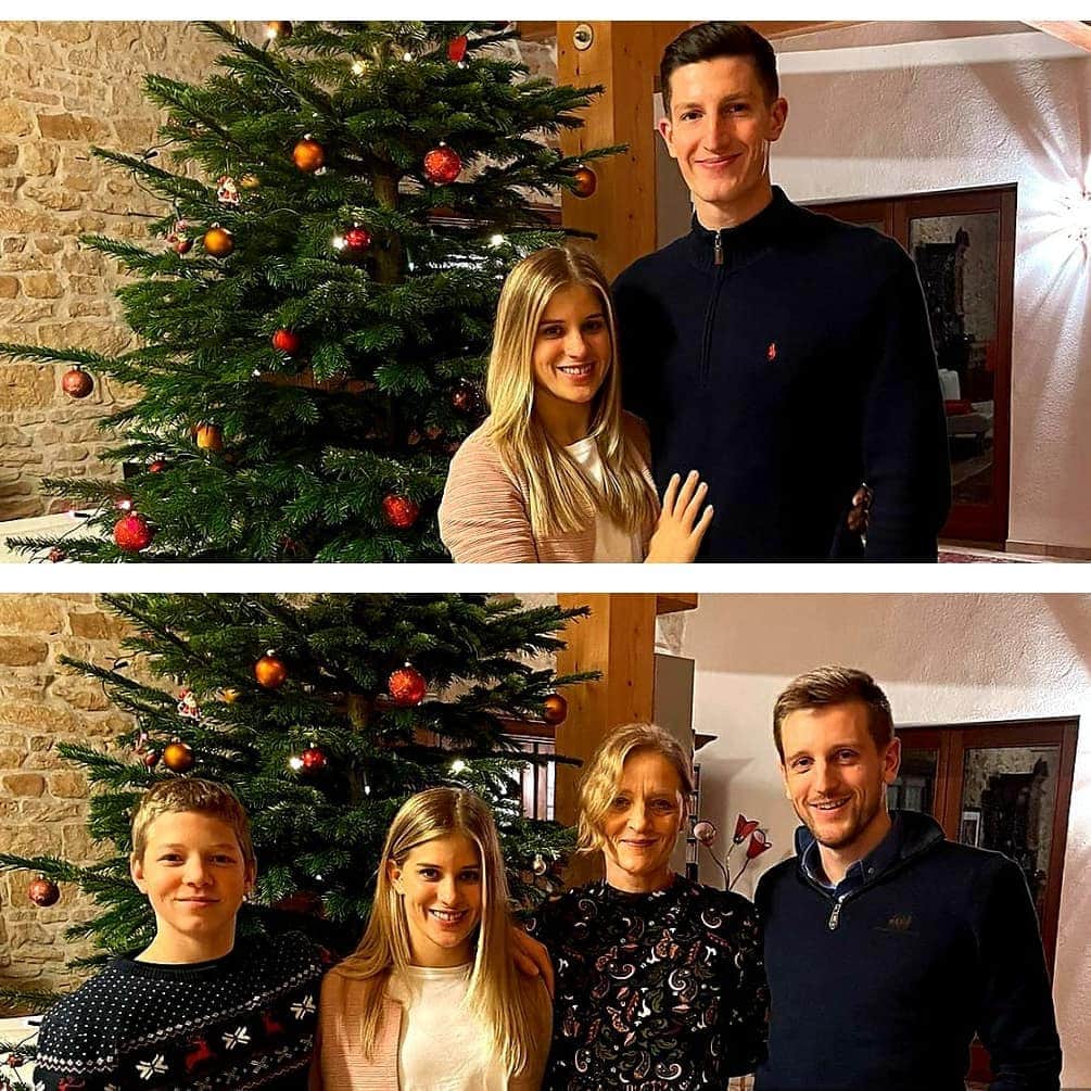 エリザベト・ザイツのインスタグラム：「Merry Christmas everyone! 🎅  Happy to have such a great family and the best boyfriend 🤎 #family #love  #thankful #christmastime #home 🥰 @nils_hydn」