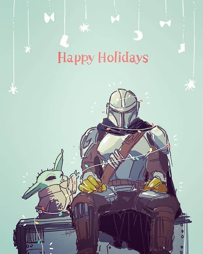 藤純さんのインスタグラム写真 - (藤純Instagram)「HAPPY HOLIDAYS TO ALL!! #themandalorian #thechild #grogu #starwars #マンダロリアン #doodle」12月25日 21時17分 - fujijunrox