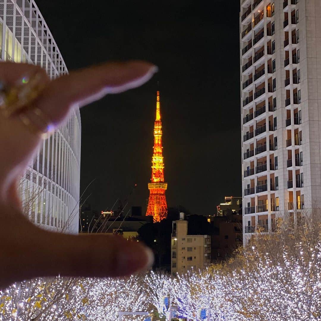 渥美友里恵さんのインスタグラム写真 - (渥美友里恵Instagram)「「𝕄𝕖𝕣𝕣𝕪 ℂ𝕙𝕣𝕚𝕤𝕥𝕞𝕒𝕤 🦌✨✨」  🗼❄️  #tokyotower #🗼 #東京タワー #ひょいと #掴んでみたり #😸 #本当に綺麗でした♡ #merrychristmas #1225 #illumination #イルミネーション」12月25日 21時43分 - yurie_atsumi_