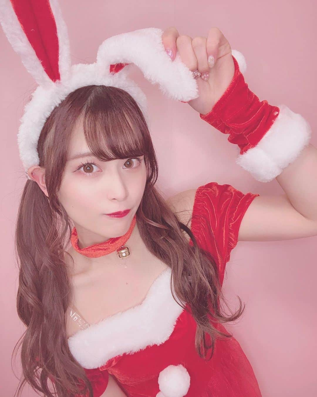 田北香世子さんのインスタグラム写真 - (田北香世子Instagram)「うさみみサンタさん💕🐰🧑‍🎄 #クリスマス #サンタコス #うさぎ」12月25日 21時58分 - kayoko_takita