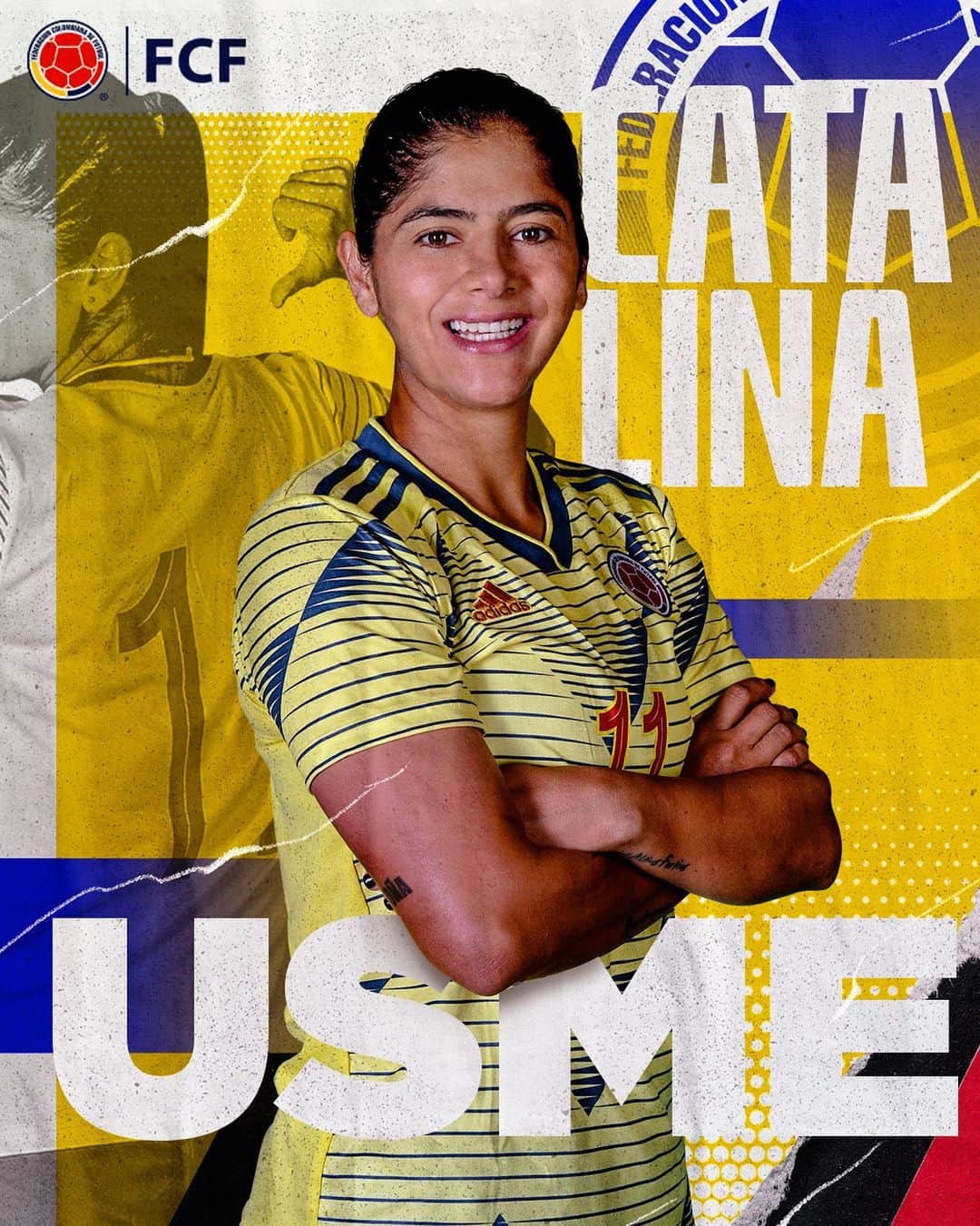 サッカー コロンビア代表チームのインスタグラム：「Nuestra goleadora está de cumpleaños ⚽🎯  Feliz cumpleaños @catausme . Gracias por llenarnos de alegrías con tus goles en la Selección 🇨🇴. Esperamos que sean muchos más vistiendo la camiseta de la Tricolor.   Un abrazo de gol 🤗」