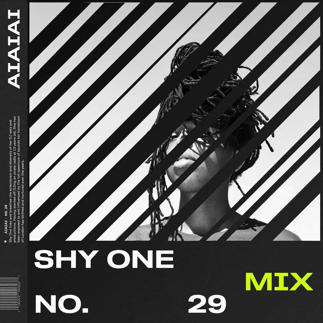 AIAIAIのインスタグラム：「Mix 029 by Shy One is out now!  @shyclart lives and breathes the eclecticism and diversity of her DJ sets and productions. Having started off DJing on pirate radio at 13 years old, She has been exposed to and influenced by the full spectrum of sounds her hometown of London has birthed and nurtured over the years.  Listen to the latest edition in our Mix Series now via link in bio!」
