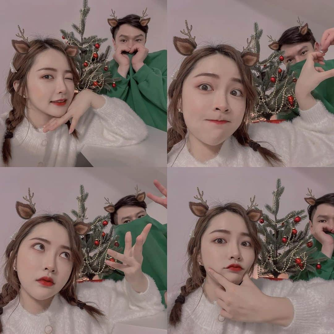 柯柯YELIZさんのインスタグラム写真 - (柯柯YELIZInstagram)「週年快樂👫&聖誕快樂🎄 #marrychristmas  #loveyou」12月25日 22時29分 - yelu.22