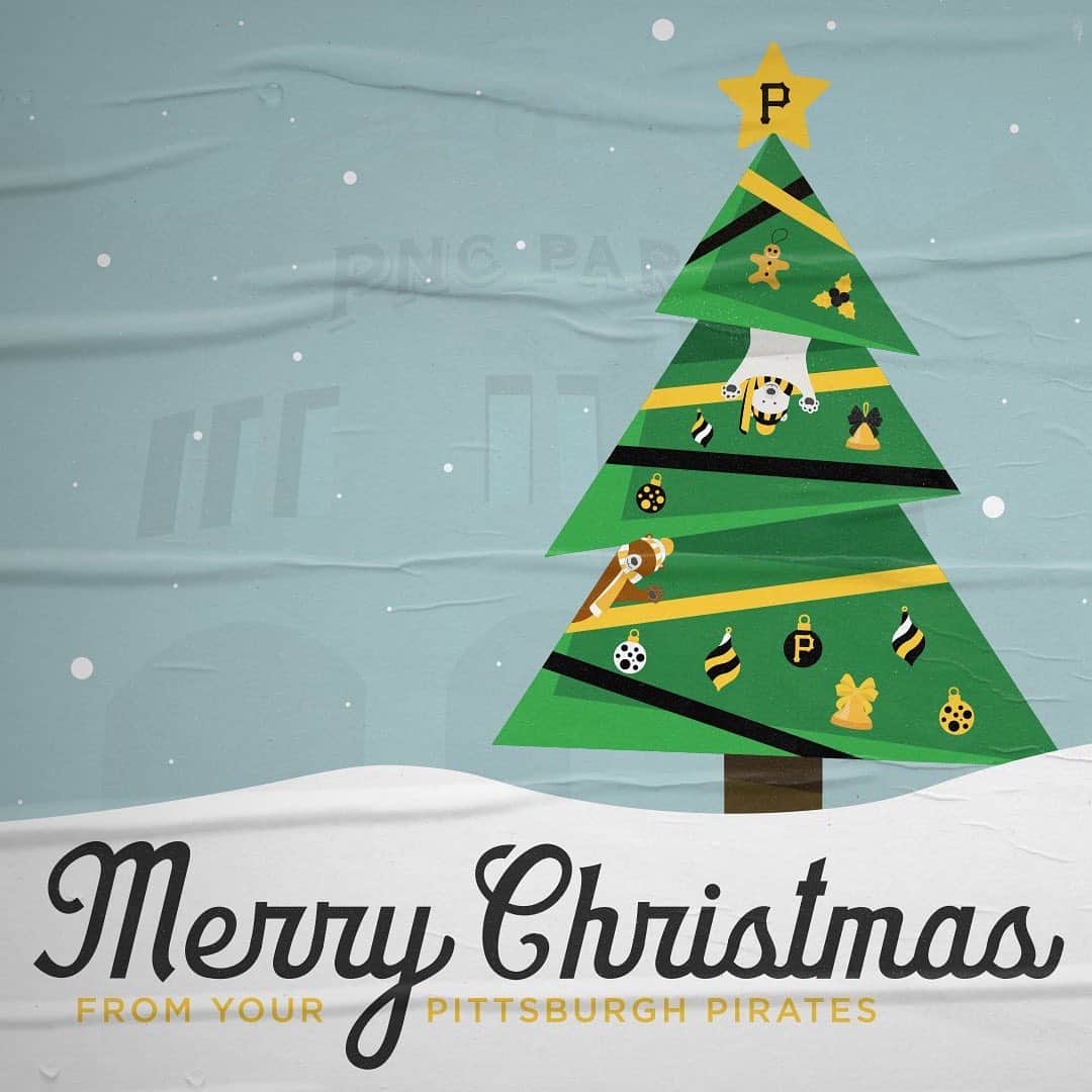 ピッツバーグ・パイレーツさんのインスタグラム写真 - (ピッツバーグ・パイレーツInstagram)「From our family to yours, Merry Christmas! 🎄」12月25日 23時11分 - pittsburghpirates