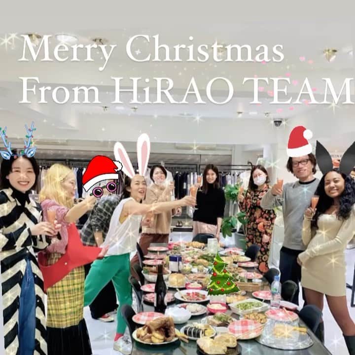 HiRAO INCのインスタグラム：「. Merry Christmas & Happy Holidays❤️✨ From HiRAO Family  本年も1年、本当にありがとうございました。  来年もスタッフ一同 時代の変化を楽しみながら 強く、しなやかに、 沢山の出会いに感謝し 元気に笑顔で過ごします  来年もどうぞよろしくお願いいたします　🙏✨  #hiraoinc」