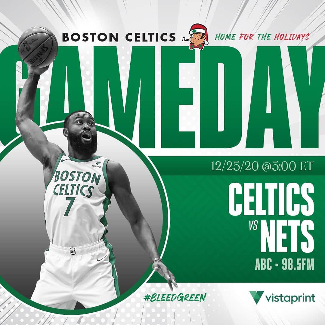ボストン・セルティックスさんのインスタグラム写真 - (ボストン・セルティックスInstagram)「TODAY 🎁 Celtics vs @brooklynnets at 5:00 p.m. on ABC and @985thesportshub #NBAXMas #BleedGreen #BOSvsBKN #LetsGoCeltics」12月26日 0時13分 - celtics