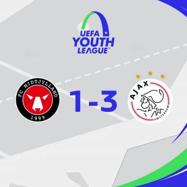 UEFA.comのインスタグラム：「⏪ How the 2020 #UYL was won 🏆   Ajax kicked off the quarter-finals as they withstood a tough challenge from Midtjylland with 3 superb goals ⚽⚽⚽」