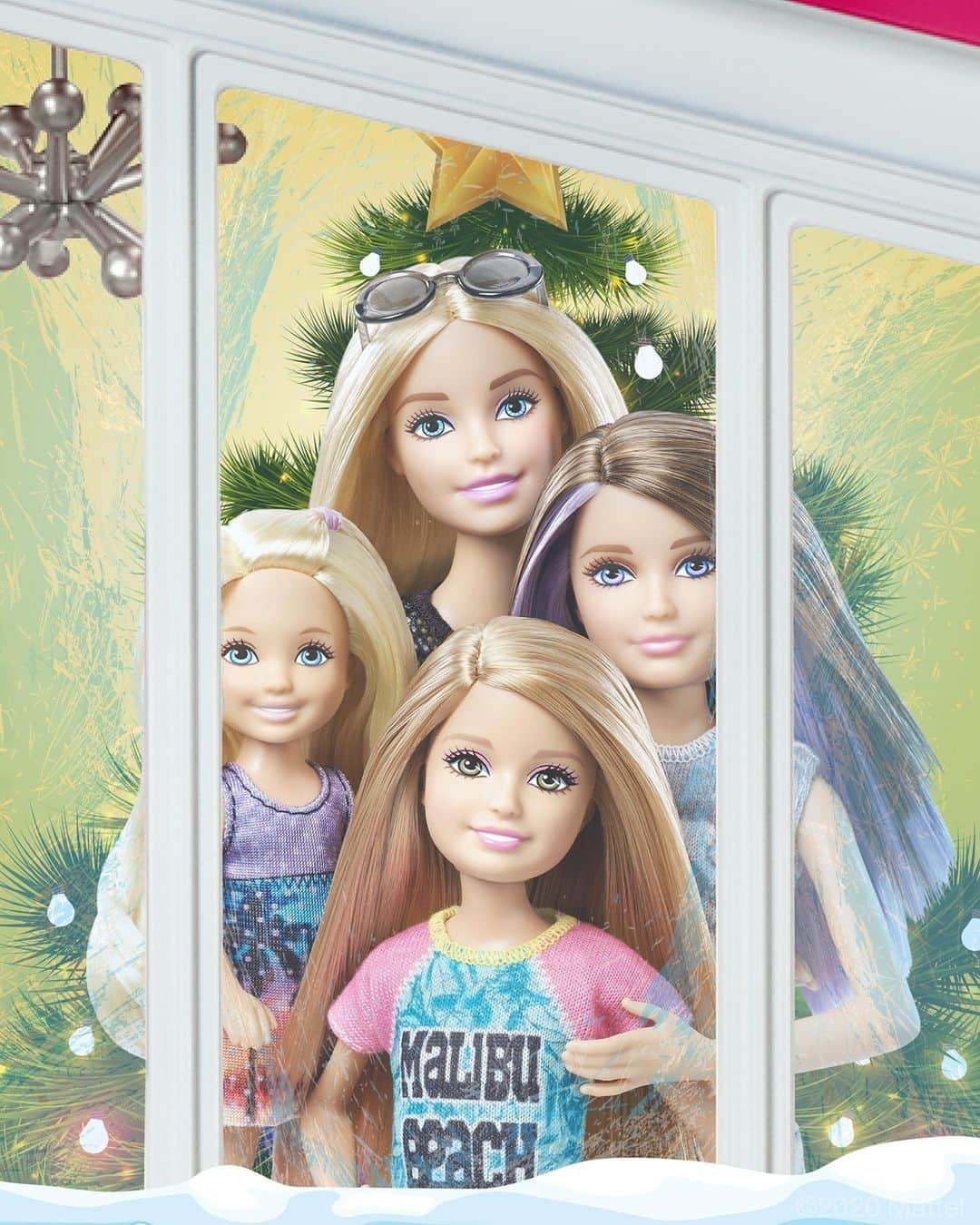 バービーのインスタグラム：「From our family to yours, happy holidays! 🎄 #Barbie」