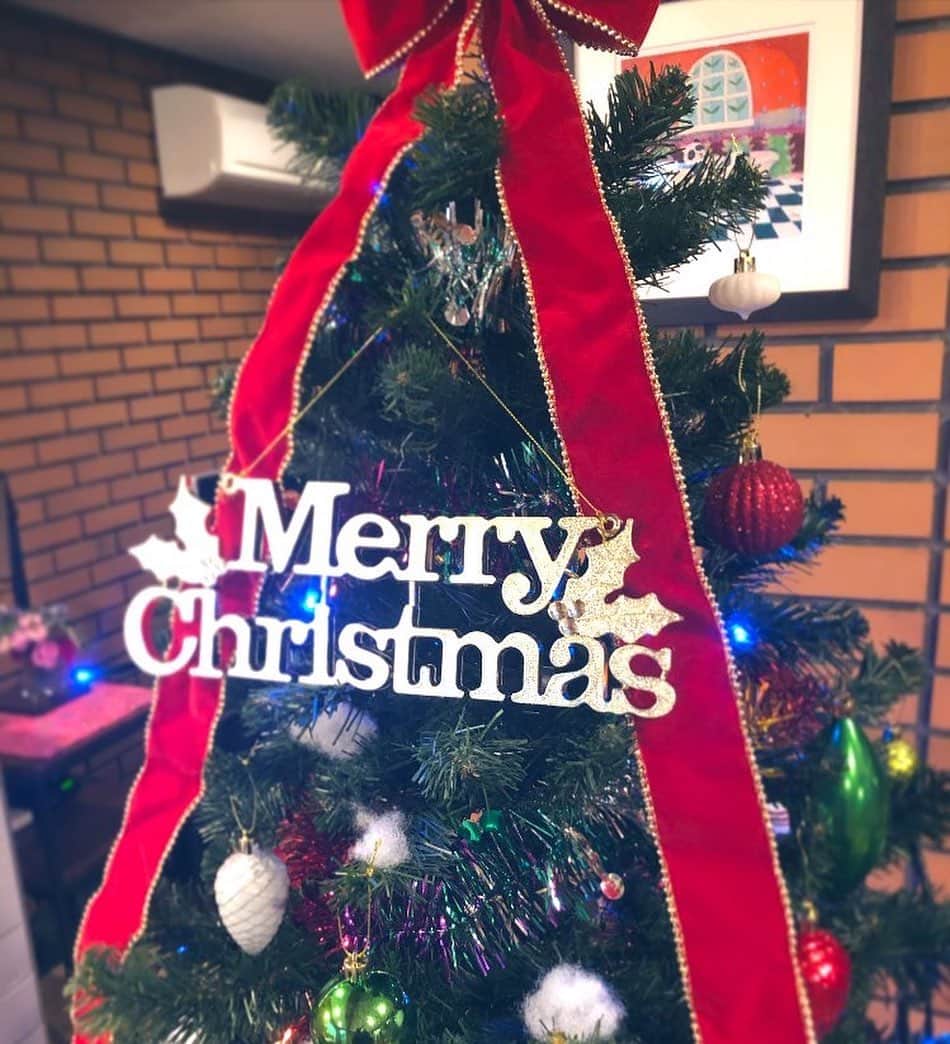 帝子さんのインスタグラム写真 - (帝子Instagram)「サンタさん着て可愛いポーズして自撮りしよ！という気持ちで撮ったんだけど、「おつむは大丈夫か？」みたいな感じになった  お家のツリー、毎年結構立派な物をお母さんが出してくれているので見て」12月26日 2時16分 - soraimuteiko