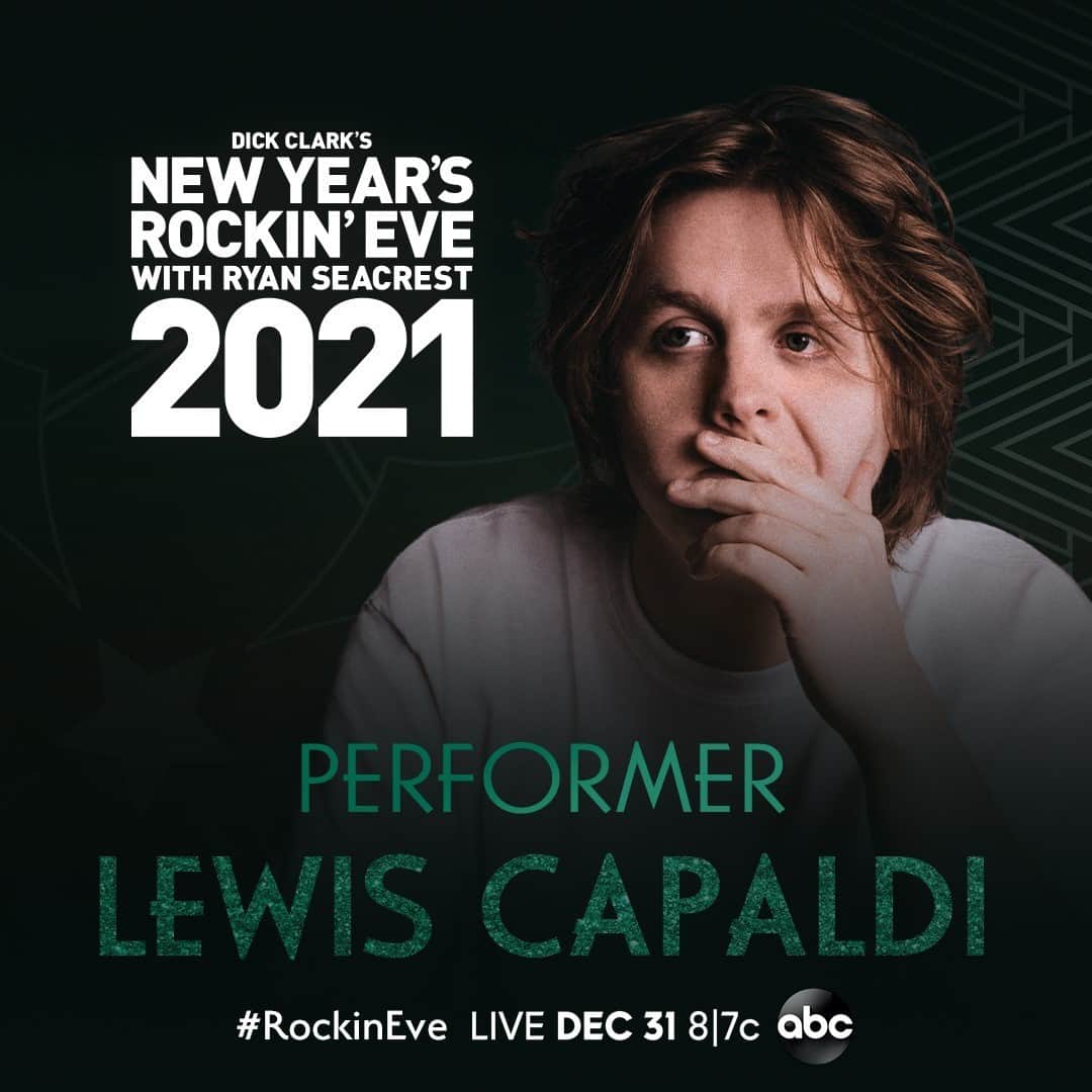 アメリカン・ブロードキャスティング・カンパニーのインスタグラム：「Hard to think of a better Christmas gift from @RockinEve than news of @LewisCapaldi performing on #RockinEve December 31 at 8|7c on ABC!」