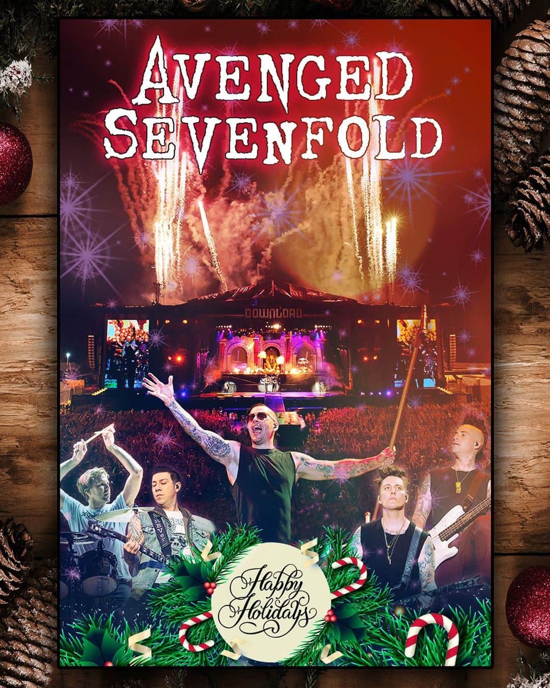 のインスタグラム：「Merry Christmas to our entire A7X Family.  We hope it finds you well!」