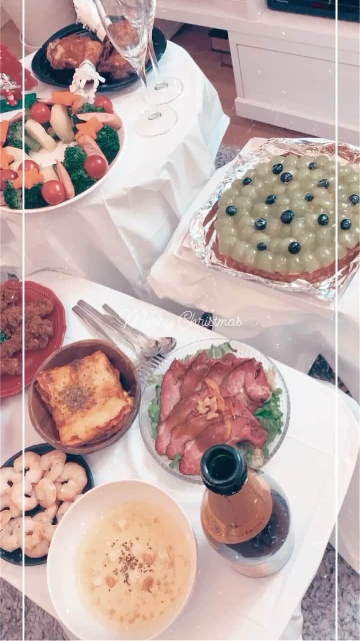 Kumiのインスタグラム：「Christmas  party🎄❤️ 2020🎅✨ #クリスマスパーティー  #クリスマスパーティー料理  #ホームパーティー料理」