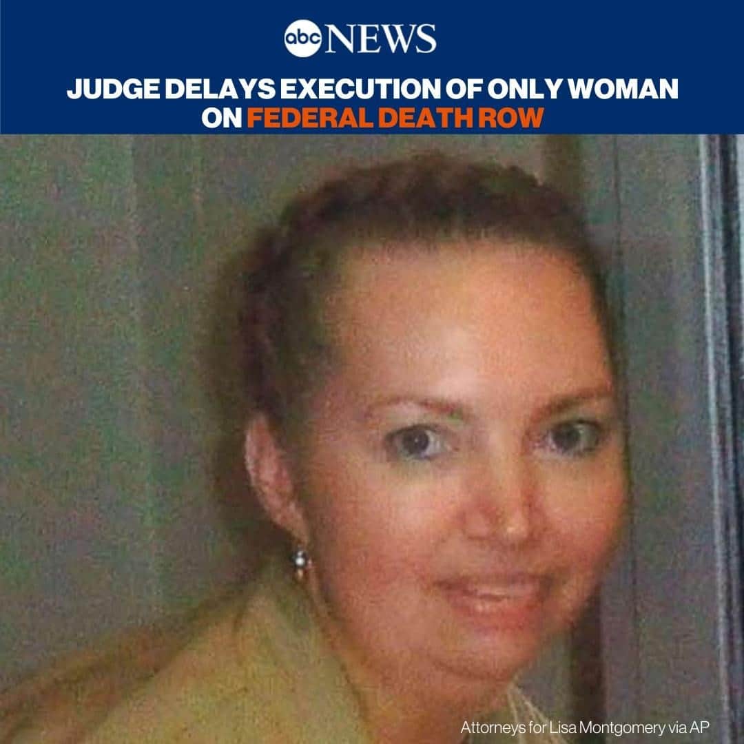ABC Newsさんのインスタグラム写真 - (ABC NewsInstagram)「A federal judge has put the scheduled execution of the only woman on federal death row on hold amid a battle over a stay of execution. #deathrow #execution #capitalpunishment #lisamontgomery⁠ ⁠ Read more at LINK IN BIO.」12月26日 6時56分 - abcnews
